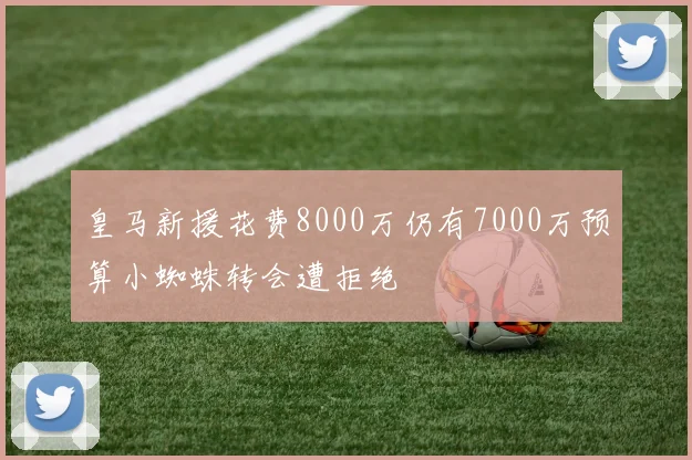 皇马新援花费8000万仍有7000万预算小蜘蛛转会遭拒绝
